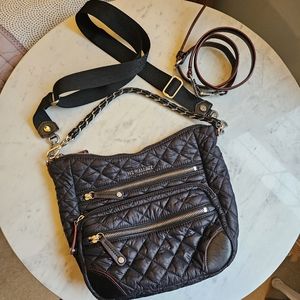 Black Small Crosby Hobo